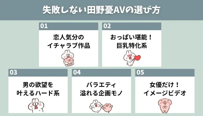 失敗しない田野憂AVの選び方