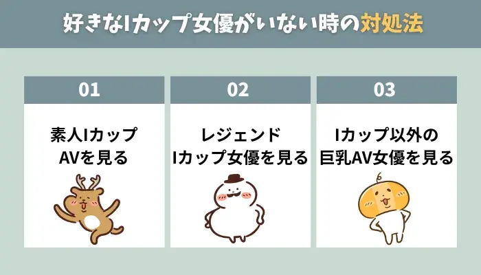 好きなIカップ女優がいない時の対処法